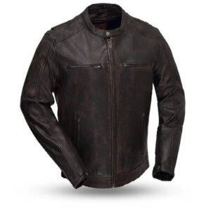 Mens Hipster Motorcycle Leather Jacket