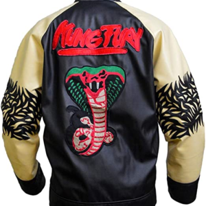 Mens Kung Fury Faux Leather Jacket