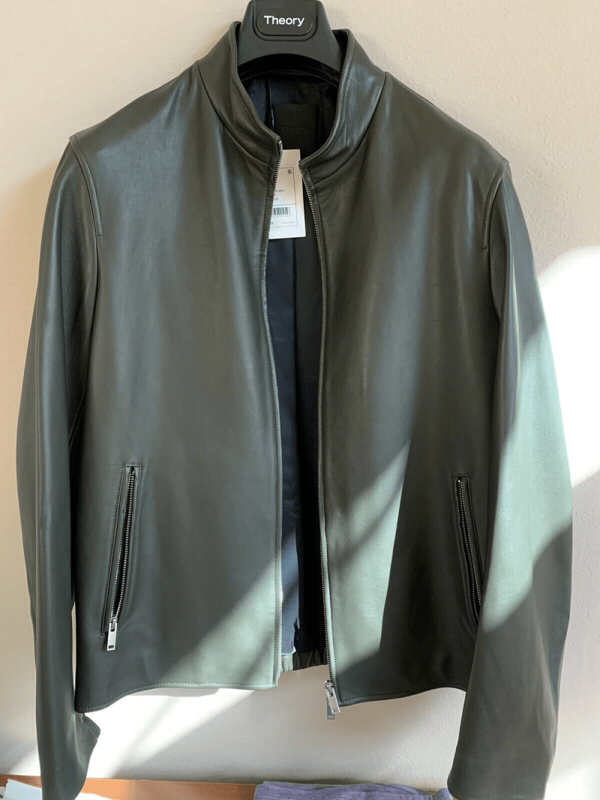 Mens Theory Leather Jacket