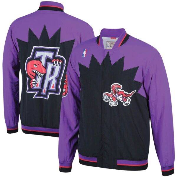 Men's Toronto Raptors Mitchell & Ness Purple Hardwood Classics Authentic Jacket
