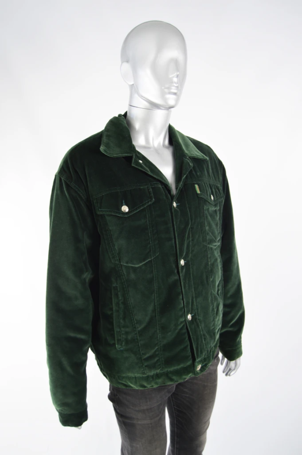 Mens Vintages Dark Green Velvet Jacket
