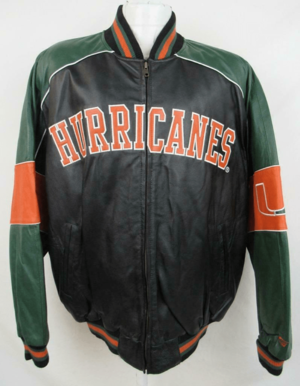 Miami Hurricanes Leather Jacket - Right Jackets