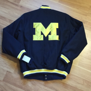 Michigans Letterman Blue Jacket