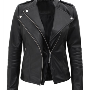 Monica Asymmetrical Leather Jacket