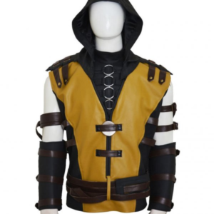 Mortal Kombat 10 Scorpion Leather Jacket