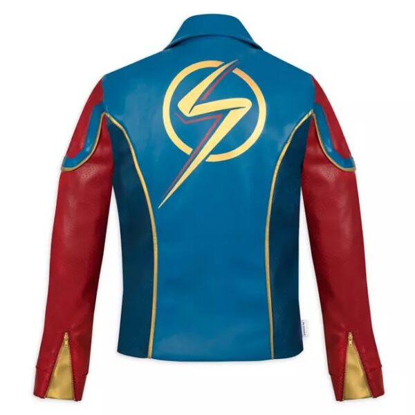 Ms. Marvel Simulated Leather Jacket For Women