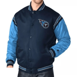 NFL Tennessee Titans Varsity Bomber Satin Jacket