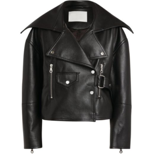 Nanushka Black Blend Ado Leather Jacket