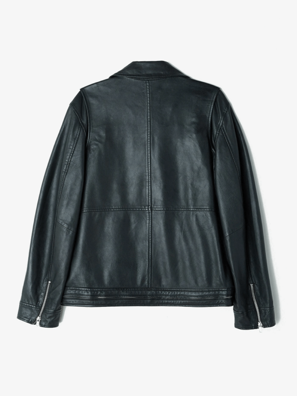 Obeys Black Leather Jacket