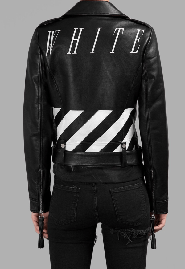 Off White Leather Jackets Virgil
