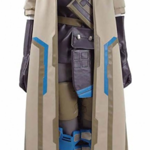 Overwatch Ana Costume Leather Coat