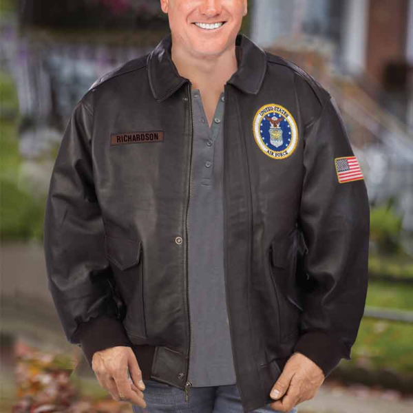 Personalized U.S. Air Force Bombers Leather Jacket