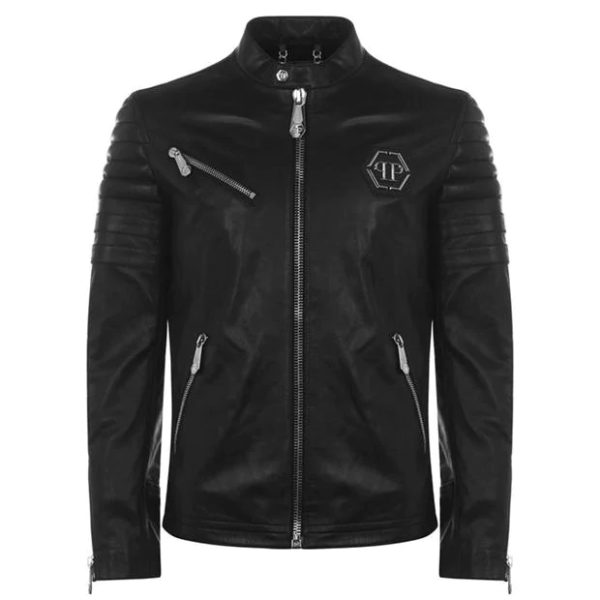 Philipp Plein Leather Jacket Men