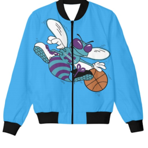 Printed 90s Starter Nba Charlotte Hornets Jacket