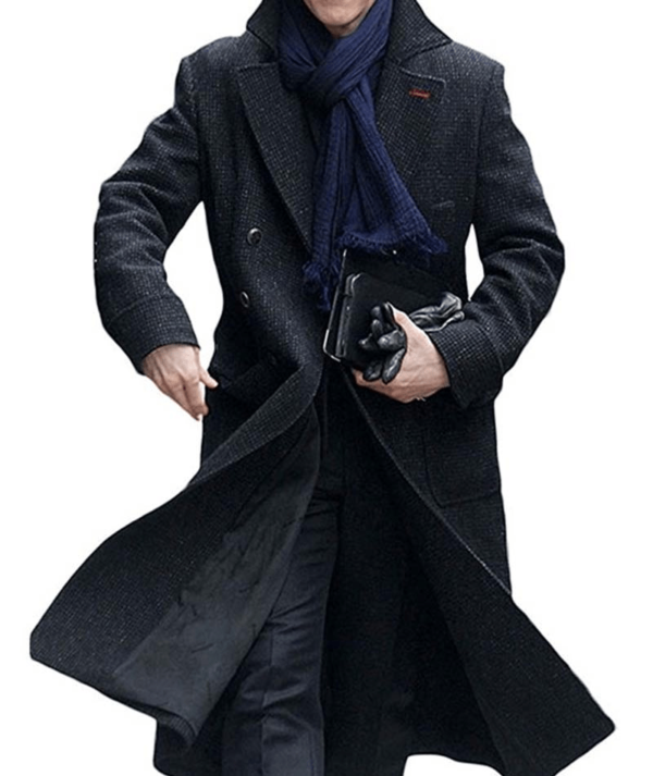 Private Detective Grey Wool Coat