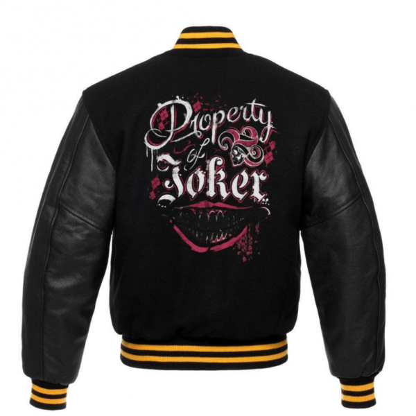 Property Of Joker Black Letterman Jacket