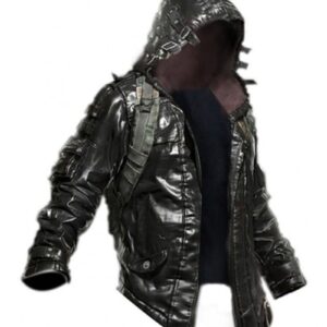 Pubg Battlegrounds Leather Hoodie Jacket