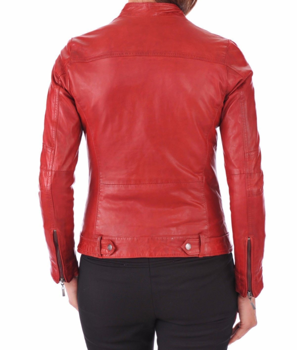 Red Leather Jackets Outfit