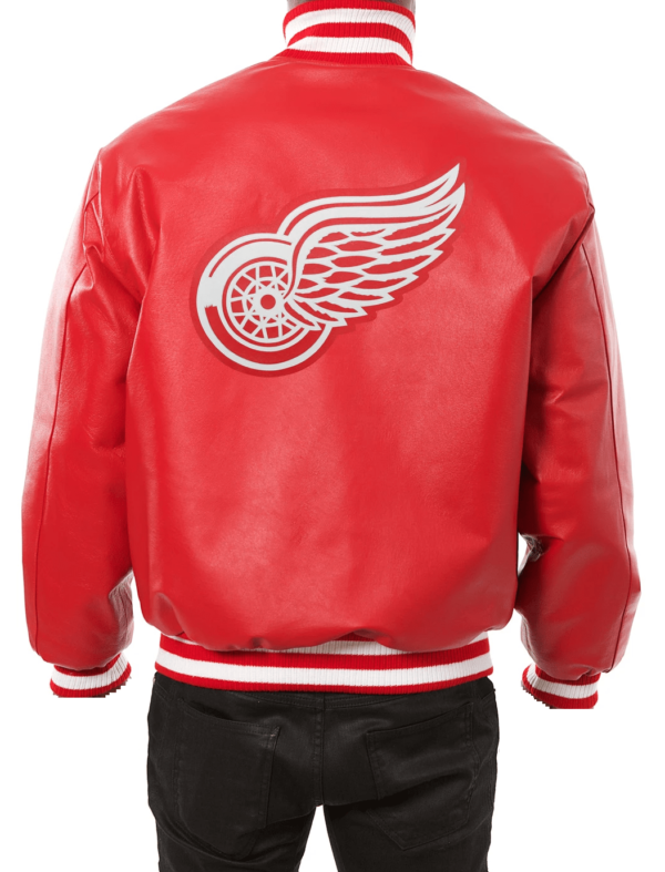 Reds Wings Leather Jacket