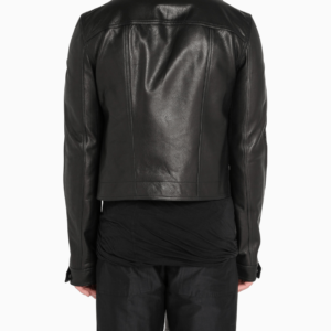 Rick Owens Black Leather Jackets