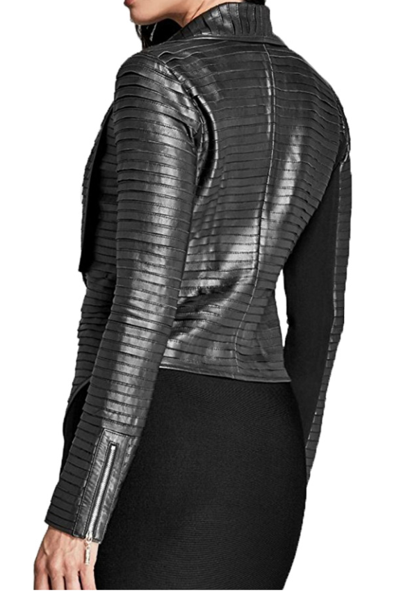 Riverdale Blacks Leather Pleated Jacket