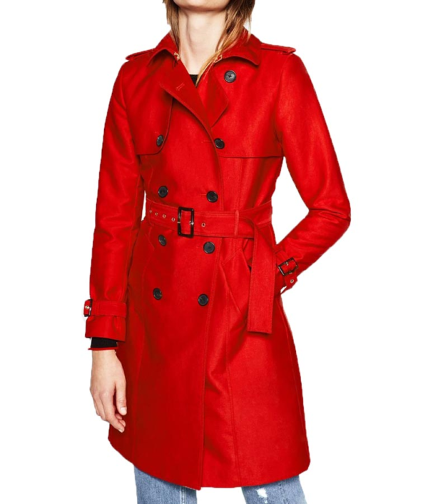 Riverdale Polly Cooper Red Double Breasted Coat