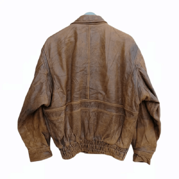 Robo Jeans Californias Brown Leather Jacket