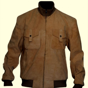 San Andreas Dwayne Johnson Bomber Suede Leather Jacket