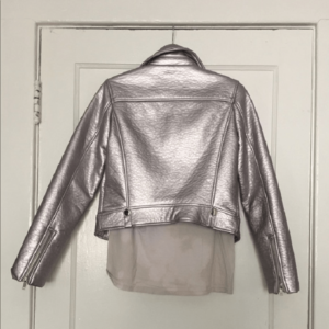 Silver Leather Jacket Forever 21