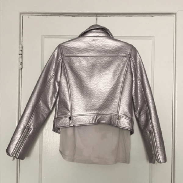 Silver Leathers Jacket Forever 21