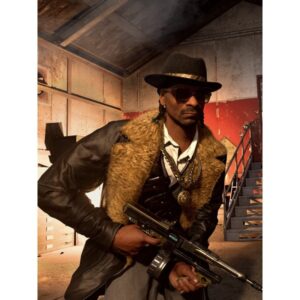 Call Of Duty Snoop Dogg Shearling Leather Coat