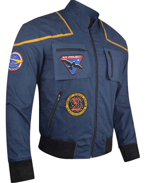 Stars Trek Enterprise Jonathan Archer Blue Jacket