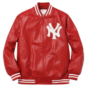 Supreme Red Leather Jacket