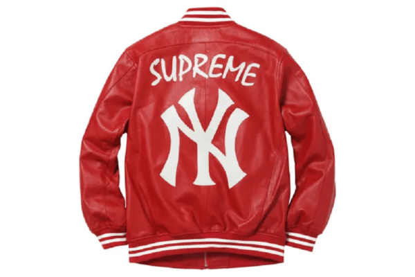 Red Supreme Leather Jacket