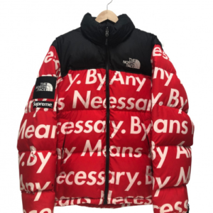 Supreme Tnf By Any Means Necessary Nuptse Jacket