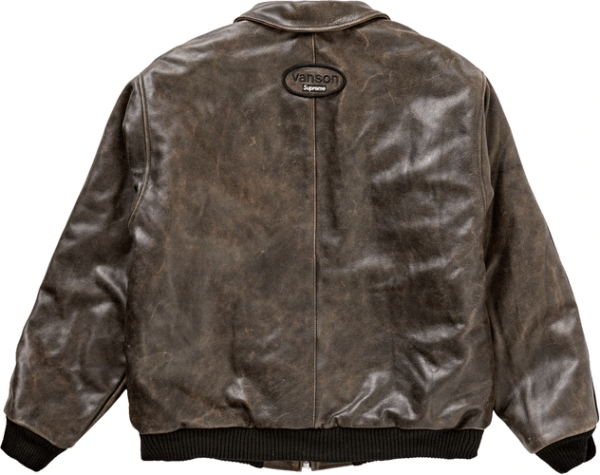Supreme Vansons Worn Leather Jacket