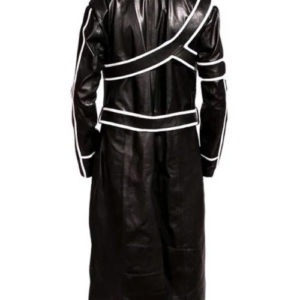 Kirito Sword Art Online Black Leather Trench Coat