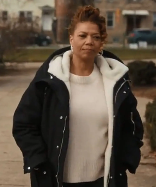 The Equalizer 2021 Ep04 Queen Latifah Black Shearling Coat