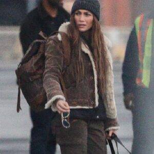 The Mother Jennifer Lopez Shearling Jacket