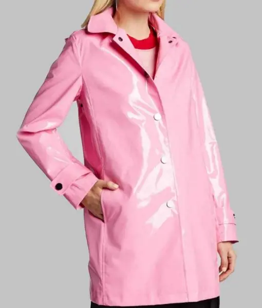 The Today Show Savannah Guthrie Pink Rain Coat