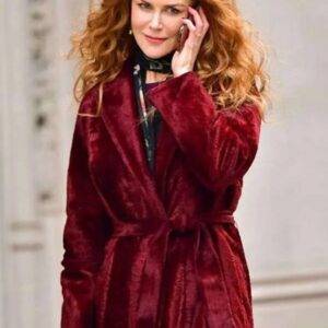 The Undoing Nicole Kidman Maroon Velvets. Coat