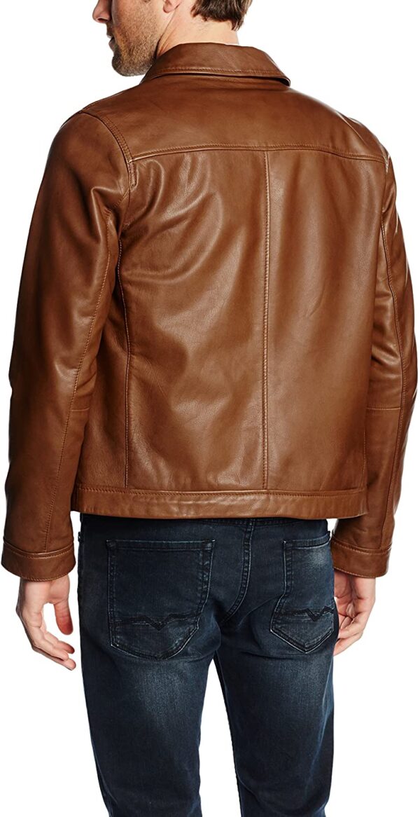 Tommy Hilfiger Brown Leather Jackets 1