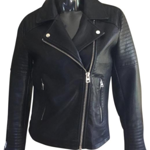 Topshop Black Biker Leather Jacket
