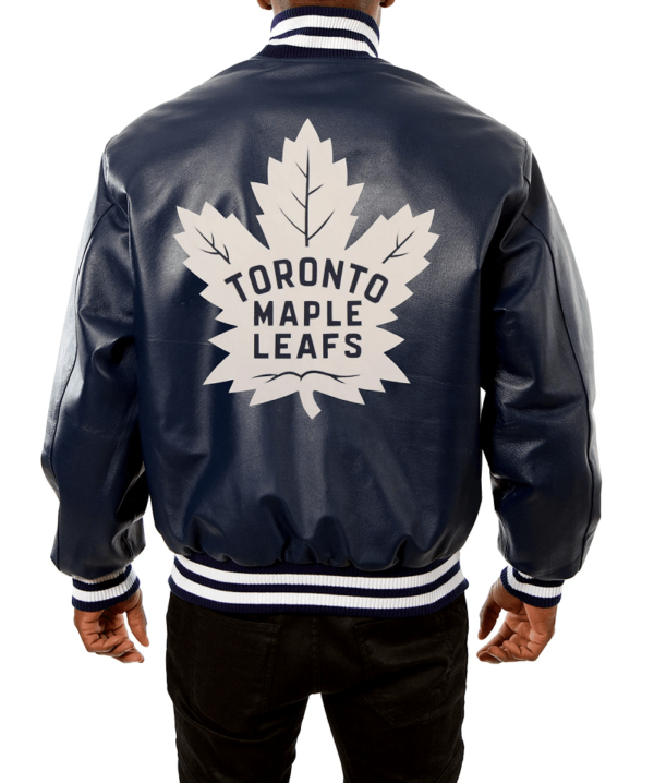 Toronto Maple Leafs Blue Leather Jackets