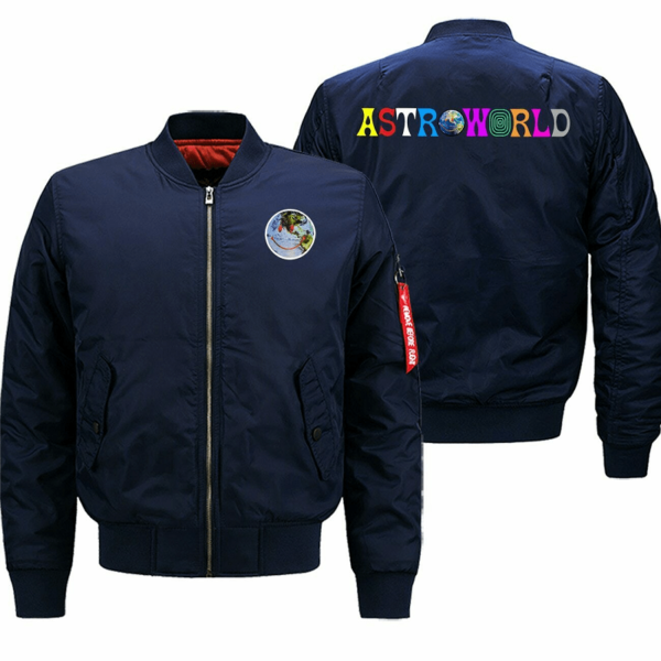 Travis Scott Bombers Cotton Blue Jacket