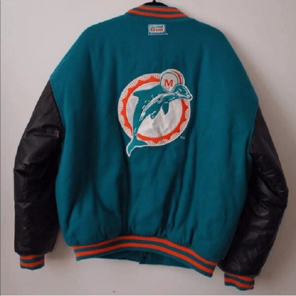 Miami Dolphins NFL Proline Leather Jacket