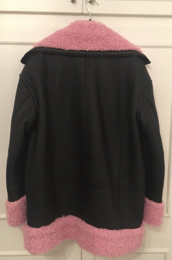 Kenzo X H&m Pink Black Leather Jacket