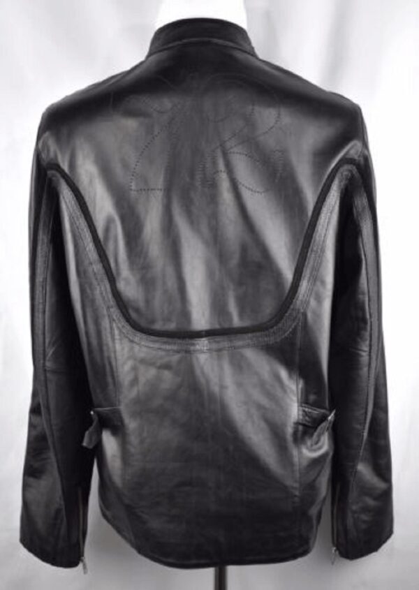 Mens 72 Style Nike Black Leather Jacket