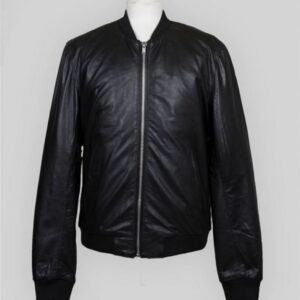Blk Dnm 81 Black Bomber Leather Jacket