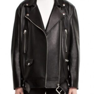 Acne Studios More Black Leather Jacket